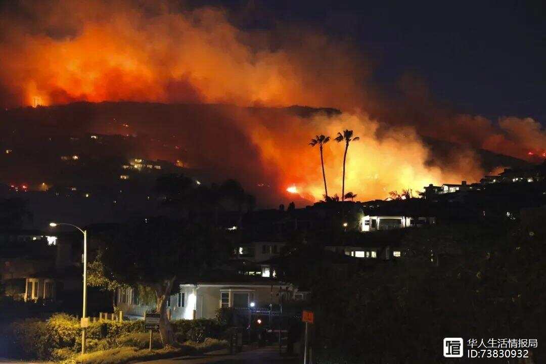 山火肆虐下的加州州長，接受采訪時的淚目瞬間